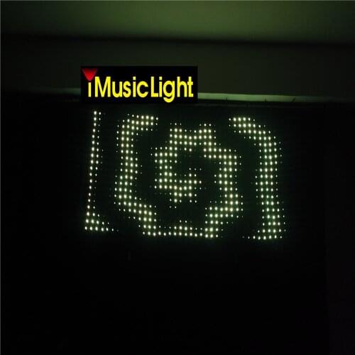 Free Shipping P5 3Mx4M LED Soft Curtain,LED Display Vision Curtain