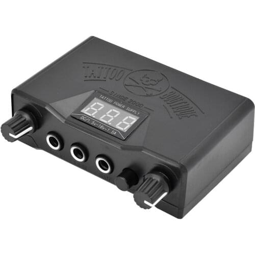 1pcs Professional LCD Dual Tattoo Power Supply permanent makeup power supply for Tattoo Machine Gun tattoo supply Free Shipping