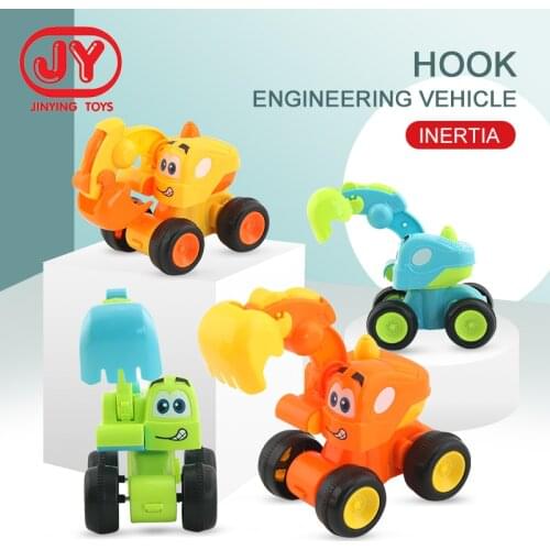Push Friction Powered Car Vehicles Toy Construction Vehicle Truck For Kids Boys Cars Toys Set Friction Powered Children Gifts