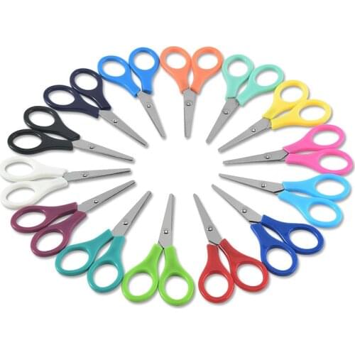 Stainless Steel Student Paper Childrens Stationery Hand Cutting Official Documents Teaching Cutting Household Thread Scissors
