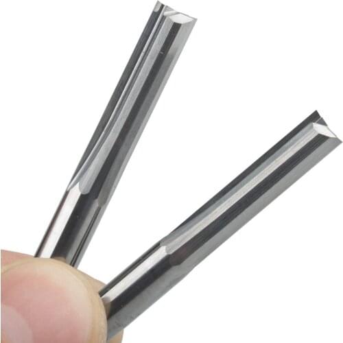 5Pcs 6x22mm Two Flutes Straight Slot End Mill CNC Two Dimension Cutting Tools Router Bit