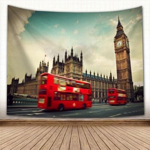 Beautiful London Street Tapestry Wall Hanging Wall Fabric Tapestry Art Home Decoration Sleeping Pad Wall Carpets Dorm Decor