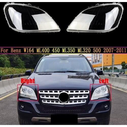 Car Headlight Cover For Mercedes-Benz W164 ML400 450 ML350 ML320 500 2007~2011 Headlamp Lens Replacement Auto Shell Lampshade