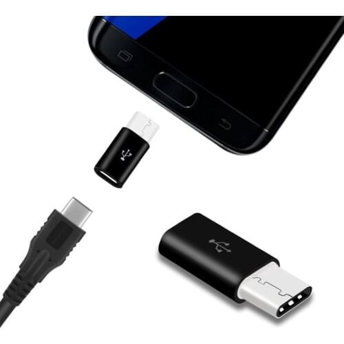 Micro USB Female to Type-C Male OTG Adapter Data Transfer Converter for Android