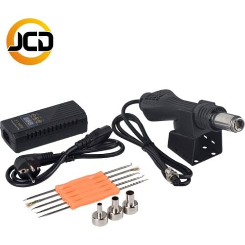 JCD Micro hot air gun 8858 with Welding Assist Disassemble Tool soldering welding rework station 700W LCD Digital Heat gun