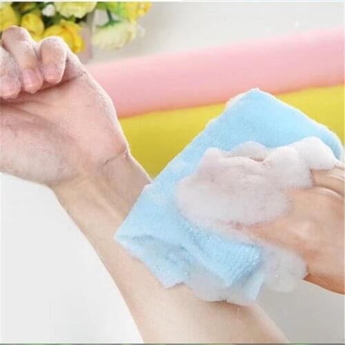 Nylon Wash Cloth Bath Towel Beauty Body Skin Exfoliating Shower Bathroom Washing