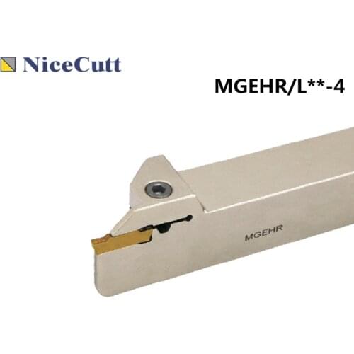 Nicecutt MGEHR/L**-4 Cut-Off Grooving Tool Holder Lathes Cutting Lathe Tools Holder For Grooving Inserts MGMN400