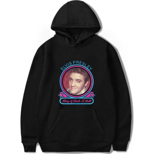 New Hot Printed Elvis Presley Hoodies Men Women boys casual Hoodies Love pullovers Winter Elvis Presley Black Hoodie Sweatshirt