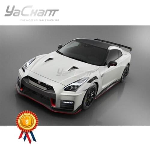 Portion Cabron Fiber Front Fender Kit Fit For 2008-2020 R35 GTR CBA EBA NSM Style FRP Front Fender with CF Vents