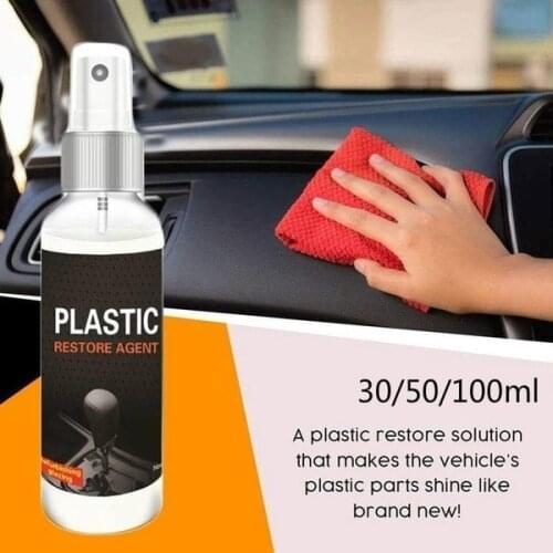 50/100 ml Plastic Parts Retreading Agent Car Cleaner Automotive Interior Plastic Refurbishment Paste Maintenance Agent