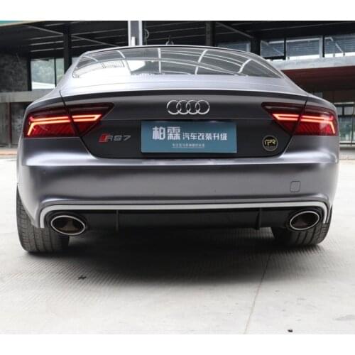 PP Rear Bumper Lip Auto Car Diffuser Fits For 12-18 Audi A7 RS7 2012 2013 2014 2015 2016 2017 2018