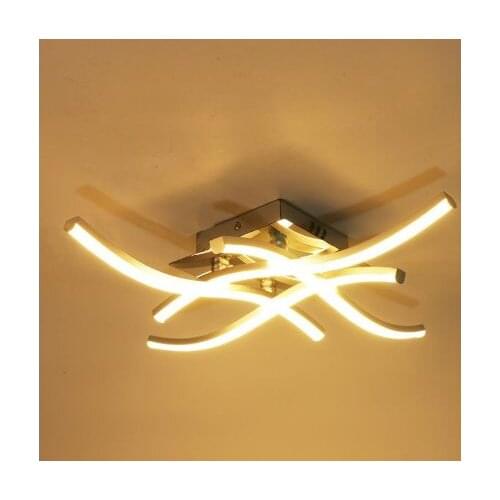 Panel Aluminum Fork Ceiling Light Modern LED 21W 28W for bedroom and living room decoration lamp 85-265V