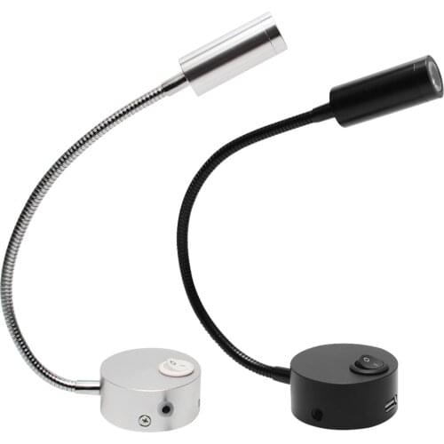 Bedside Working Study Reading Lamp Wall lamp sconces 3W LED Book Lamp wall Night light fixtures Spot LED EU Plug Cord