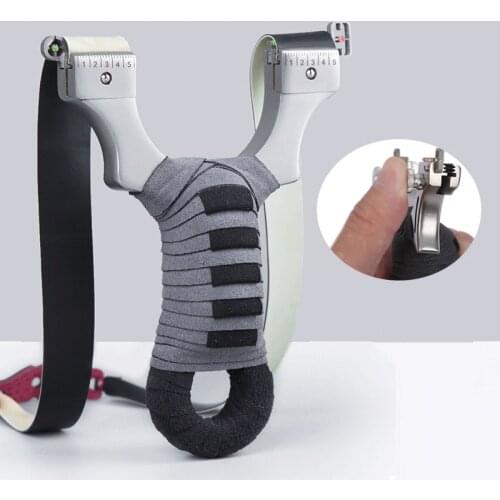 2021 Slingshot Stainless Steel High Quality Shooting Slingshot Hunting Flat Rubber Band Catapult Outdoor Tools Sports Sling Shot