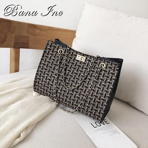 Luxury Designer Pu Leather Chain Women Shoulder Bag High Quality Large Capacity Ladies Crossbody Bags For Women Messenger Bags