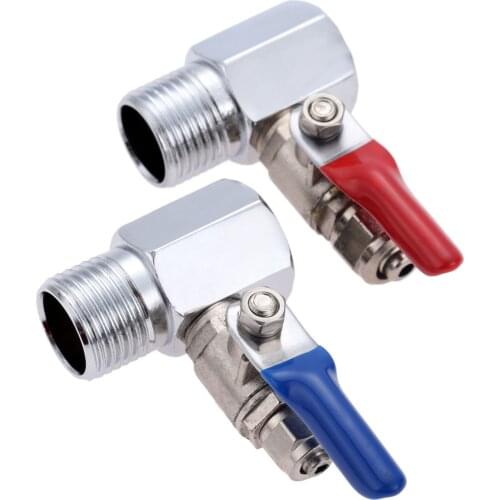 1/4"" 3/8" OD Hose Tube 1/2"" BSP Male Female Thread Fittings 3 Way Tee Metal Inlet Ball Valve Switch RO Water Purifiers Filters