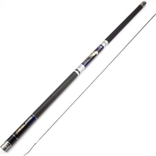 Super long 8m 9m 10m 11m 12m Carbon Fiber Fishing Rod Telescopic Ultra-light Hard Pole for Stream Freshwater Fishing Pole