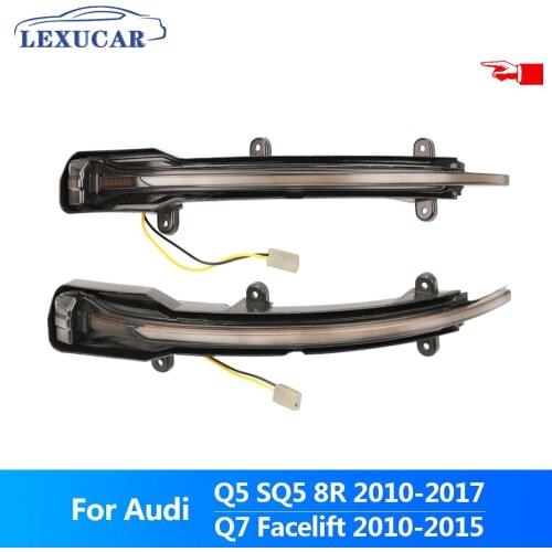 Rearview Mirror Light Dynamic Turn Signal LED Side Scroll Mirror blinker For Indicator Audi Q5 SQ5 8R 2013-2017 Q7 4L
