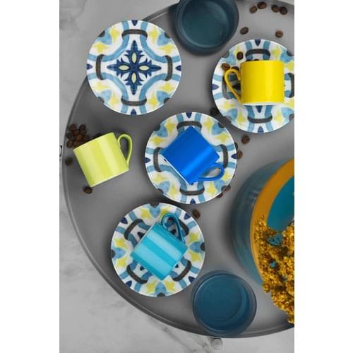 Kutahya has Porcelain Dream Turkish Coffee-Espresso Cup Takımı-4 Kişilik-8 Piece