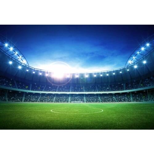 VinylBDS 10x20ft Stadium Background For Photography Light Seat Photo Shoot Background Football Field Photographer Backdrop