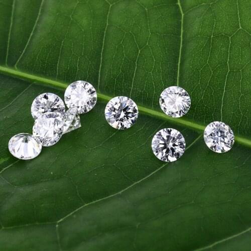 10pcs/pack 3mm Round Brilliant Cut DEF White Color Loose HPHT Lab Grown Diamond