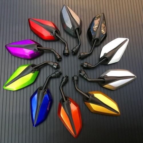 2Pcs/Pair Universial Motorcycle Mirror 10mm Scooter E-Bike Rearview Mirrors Electrombile Back Side Convex Mirror