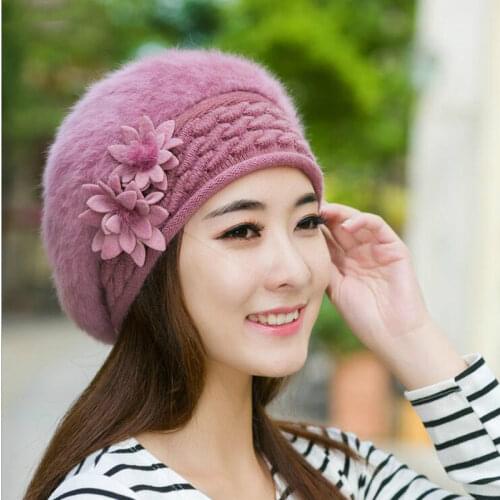 2021 Beanies Womens Winter Hats For Women Knitted Bonnet Caps Winter Womens Hats Brand Ski Wool Fur Sports Beanie Skullies Hat