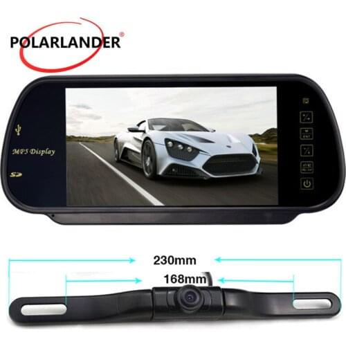 7 Inch TFT Screen GPS Wireless Transmitter Parking Monitor sNight Vision Desktop LED Reversing Camera 800*480 Long-Term Plate