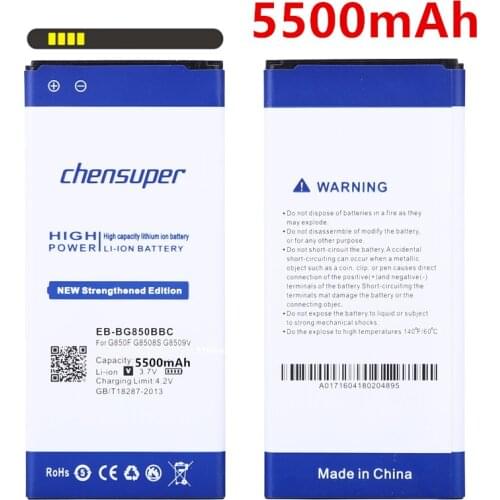New 5500mAh EB-BG850BBC High Capacity Battery Use for Samsung Galaxy Alpha G850F G8508S G8509V G850 G8508 G850T G850V G850M