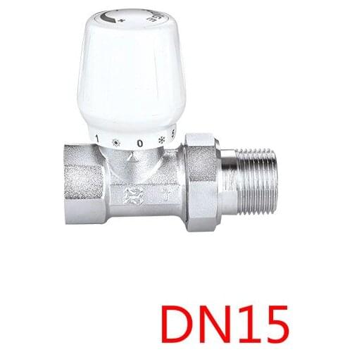 1/2'' Automatic Thermostatic Radiator Valve Straight Type Floor Heating and Heating Special Valve DN15DN20DN25