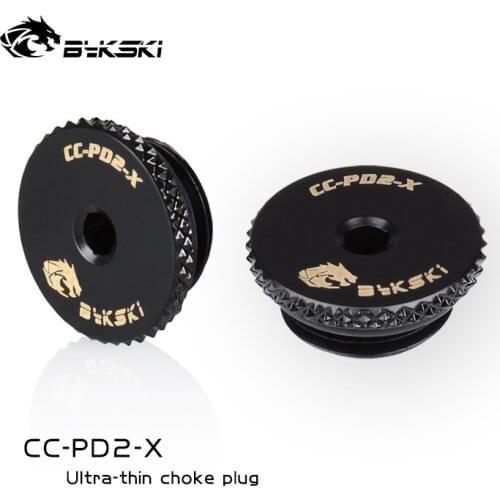 Bykski G1/4" Ultra Thin Inner Hexagon Water Stop Sealing Lock use for 6MM Hex Wrench Computer Acessories Fitting End Plug