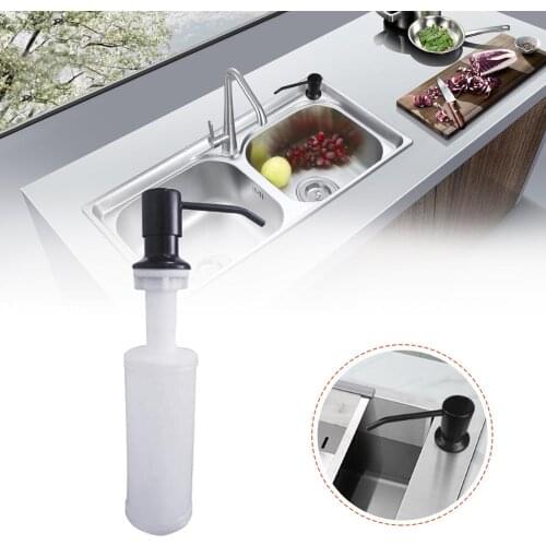 Black For Kitchen Sink Soap Dispenser Stainless Steel Soap Dispenser Bathroom Manually Press Soap Dispenser Kitchen Accessories