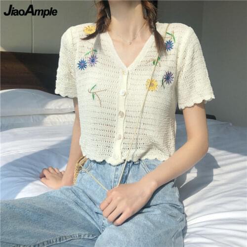 JiaoAmple Women's Knitted T-shirts