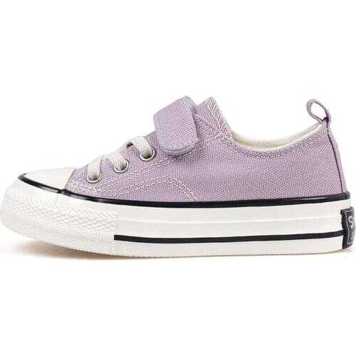 Breathable Retro Baby Canvas Shoes Anti Slip Soft Bottom Velcro Kids Sneakers for Girls Zapatos Para Ninas Casual Shoes BE50SH