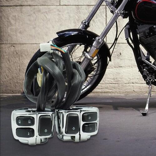 22MM Aluminum Alloy Motorcycle Switch Handlebar Flameout Headlight Motorbike Button waterproof Switches Start For ATVs E-bike