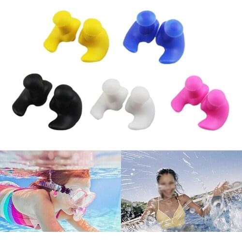 Soft Earplugs Silicone Waterproof Earplug Dust-Proof Ear Environmental Sport Plugs Diving Water Sports Swimming Pool Accessories