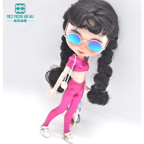 Fits Blyth Azone OB23 OB24 FR 1/8 Doll clothes accessories Flash sportswear suit pink, gold, black, blue, silver