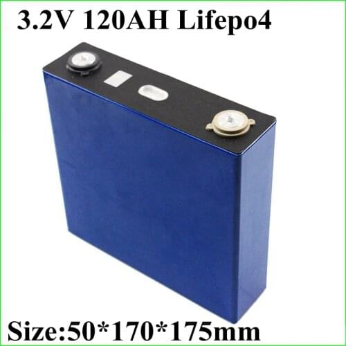 Real Capacity 120Ah Brand Lifepo4 3.2v Cell Battery 100ah > 50ah for Bateria 12v 100ah Pack Diy Solar Power Batteries E Vehicles