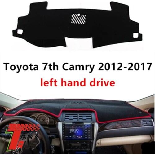 TAIJS Factory Left Hand Drive Anti cracking Protective Car Dashboard Cover Carpet Used for TOYOTA CAMRY 2012-2017