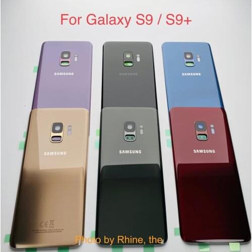 SAMSUNG Back Battery Cover For Samsung Galaxy S9 Plus s9+ G965 SM-G965F G965FD S9 G960 SM-G960F G960FD Back Rear Glass Case