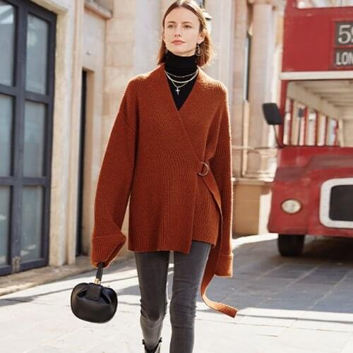 AEL spring Autumn wool Knit Sweater Women 2019 Fashion Loose Warm Cardigan ladies Casual Long Sleeve Lazy style outwear