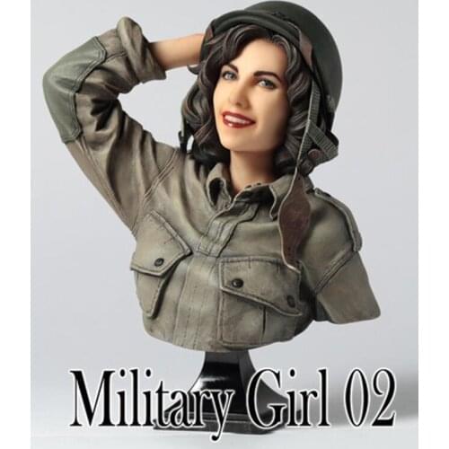 1/10 Resin Bust Building Kit Military Girl