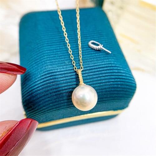 1pcs Pendant Clip Clasp Melon Seeds Buckle Connector 925 Sterling Silver Charm Bail Pearl Jewelry Findings DIY Jewelry Component