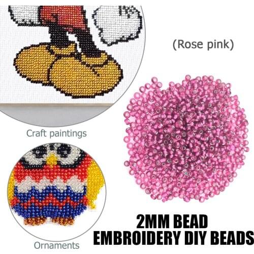 1200pcs Multi-color Mini Beads for DIY Bracelet Necklace Earring Jewelry Knitting Embroidery Craft Accessories