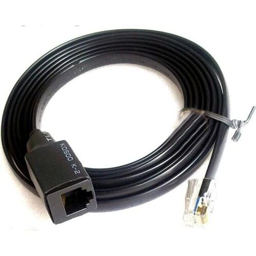 2pcs 6pin 1M Hand Microphones Extension Extend Cable Cord MH-48A6J For Yaesu FT-1907 FT-7800 FT-7900 FT-8800 FT8900 Radio