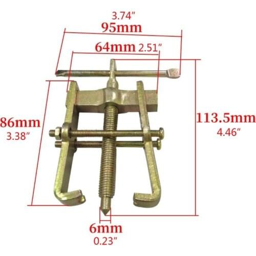 3-inch 2 Jaws Roller Extractor Repair Tools Used for Automotive Flywheel Motorcycle Wheel for bicycle Wheel Car Wheel