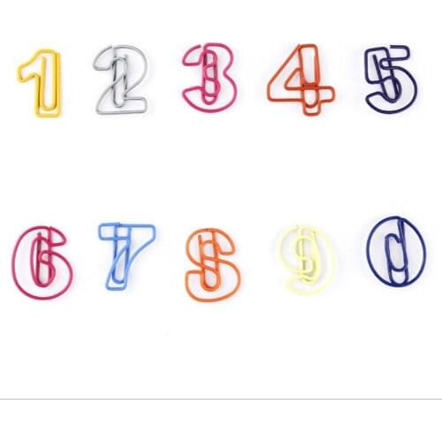 500pcs Digital Bookmark Metal Paper Clip Decor Colorfur Book Note Decoration Binder Clip Stationery