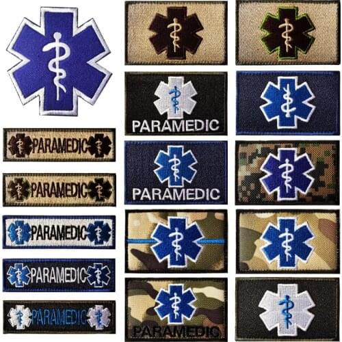 American Rescue Velcro patches Embroidered Badge Hook Loop Armband 3D Stick on jacket strap Backpack Stickers