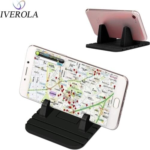 Car Silicone Dash Pad Mat Mobile Phone Holder Car Holder Stand Cradle Dock Anti-Slip Stand Sticky Pad For iPhone X 8 6/6S/7Plus