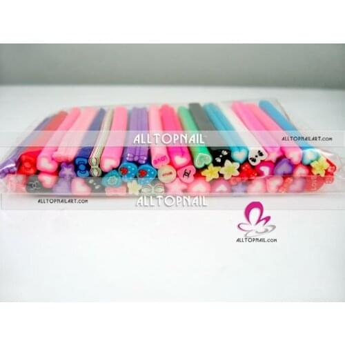 DHL FREE SHIPPING - 2500pcs Mixed Design Nail Art Canes A_Grade Polymer Clay Nail Art Cane